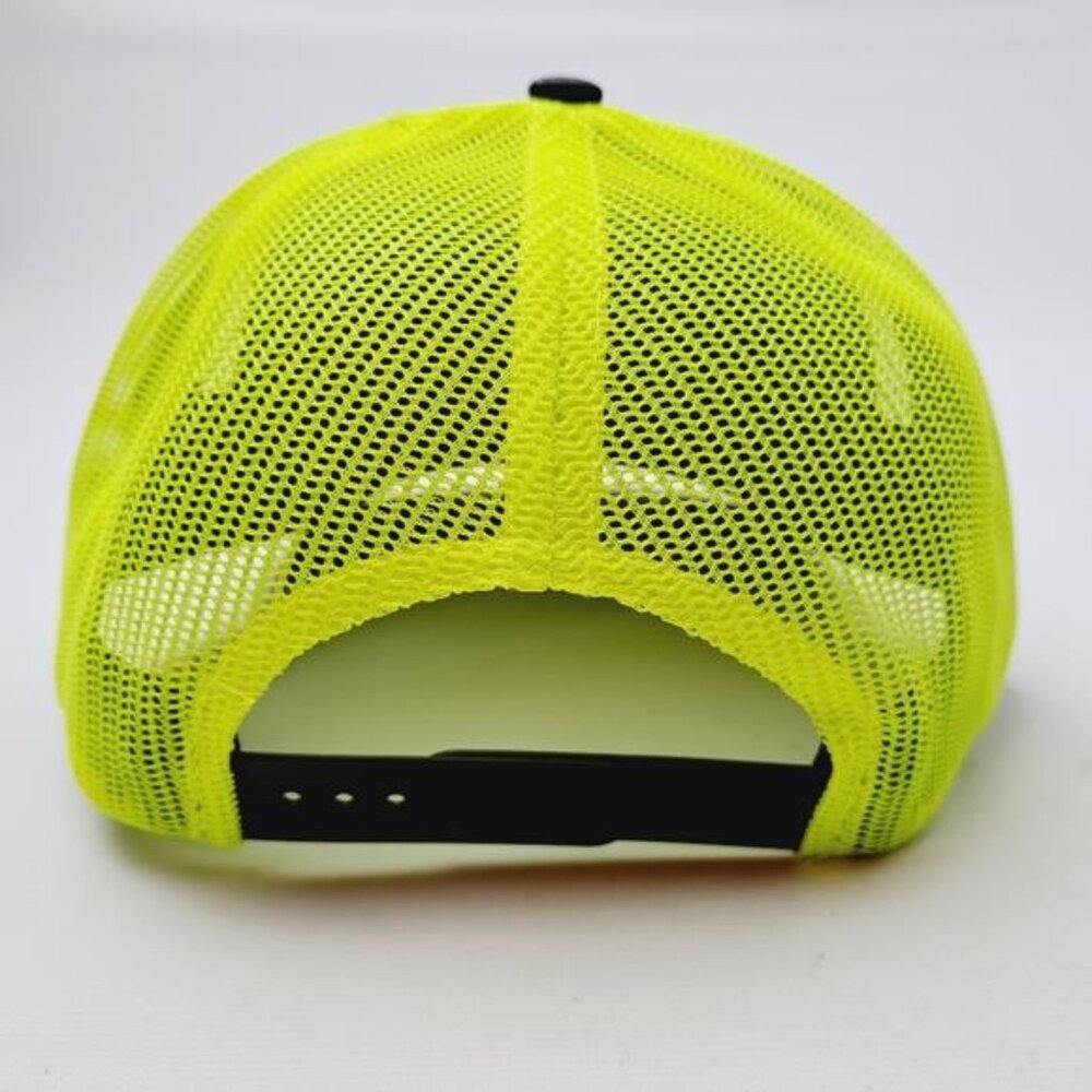 Retro Deer Buck Hunting Head Richardson 112 Trucker Mesh Snapback Cap Hat Neon - Picture 4 of 4